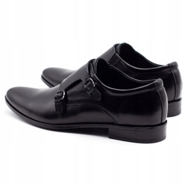 Olivier Scarpe in pelle maschile monaci 287l nero 5