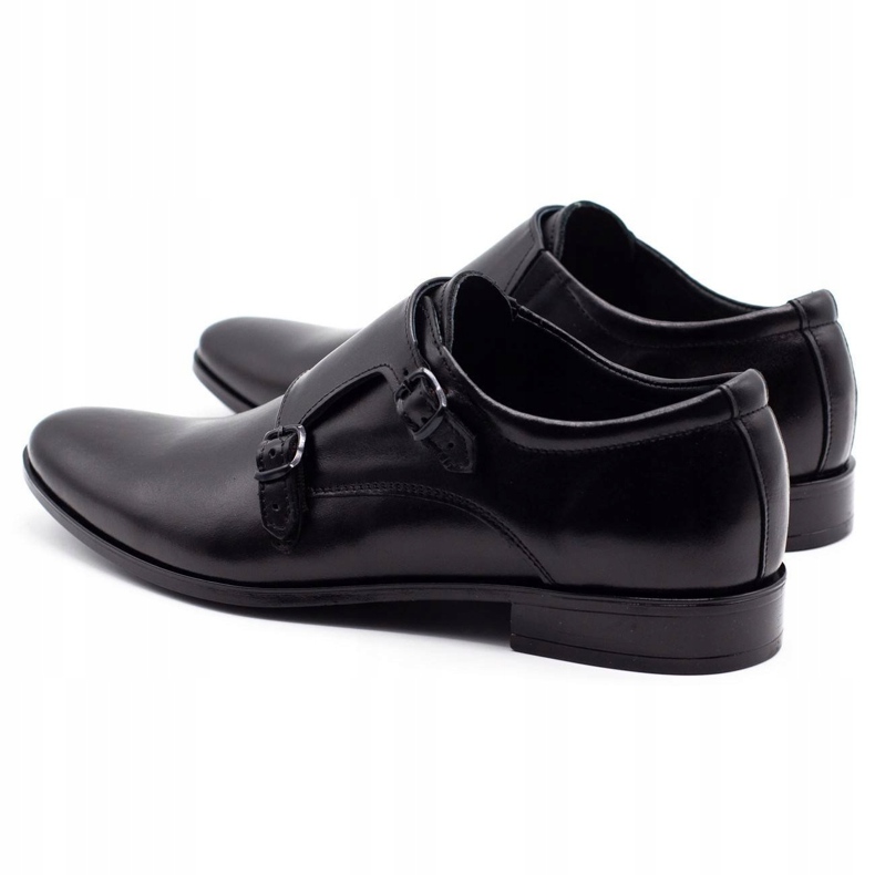Olivier Scarpe in pelle maschile monaci 287l nero 5