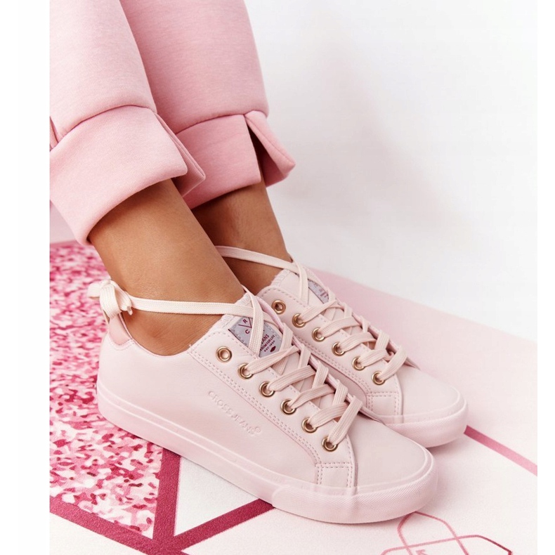Big Star Sneakers da donna in ecopelle Cross Jeans HH2R4004C Rosa 6