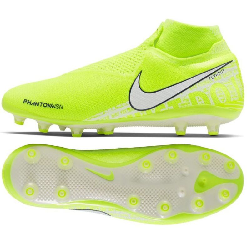Nike Phantom Vsn Elite Df Ag Pro M AO3261-717 scarpe da calcio giallo 2