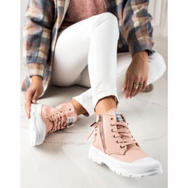 Goodin Sneakers Con Cerniera Decorativa rosa 4