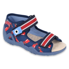 Scarpe per bambini Befado gialle 350P018 rosso blu navy 1