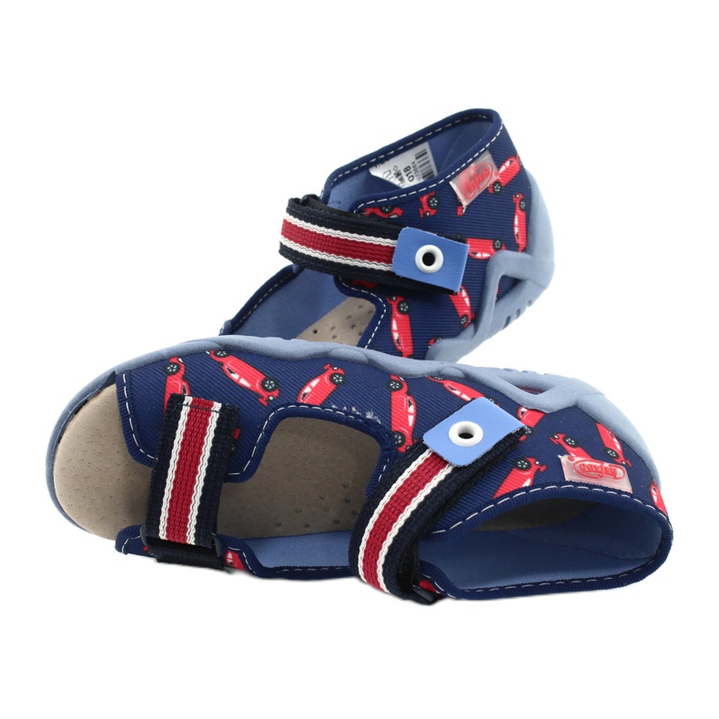 Scarpe per bambini Befado gialle 350P018 rosso blu navy 5