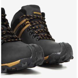 Scarpe sportive isolate Black Barry da uomo nero giallo 1