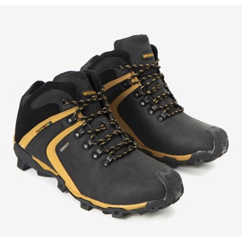 Scarpe sportive isolate Black Barry da uomo nero giallo 2
