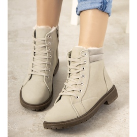 Stivali isolanti grigi da donna Lamy beige grigio 2