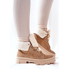 Stivali Sneakers Caldo Legato Beige Karley 2