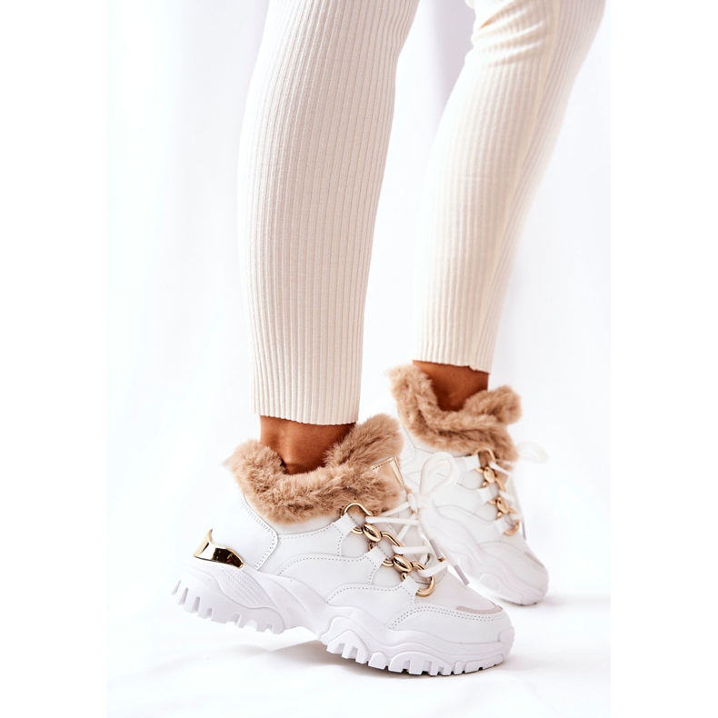 PM1 Scarpe sportive in pelle isolate lucide bianche bianca 2