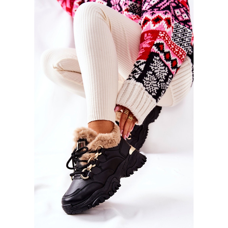 PM1 Scarpe sportive in pelle nera lucida nera lucida nero 2