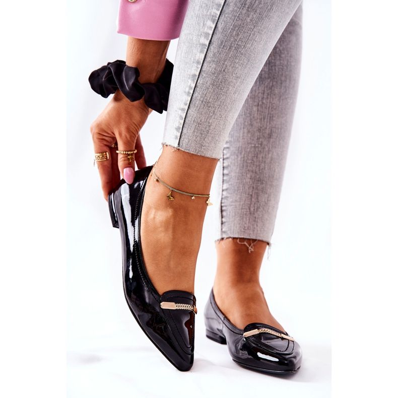 Ballerine Monnari in Pelle Laccata 0160-020 Nero 1