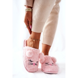 PE1 Pantofole morbide da topo con orecchie di Luise rosa 1