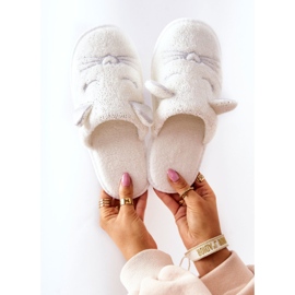 Pantofole Shiny Kitten Con Orecchie Kaisy Bianche bianco 1