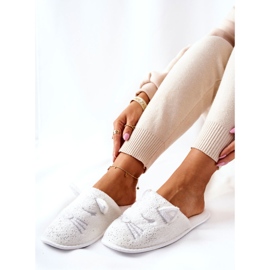 Pantofole Shiny Kitten Con Orecchie Kaisy Bianche bianca 2