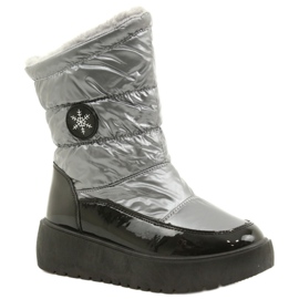Stivali da neve femminile Flakes Filippo DBT3404 Black and Silver nero 1