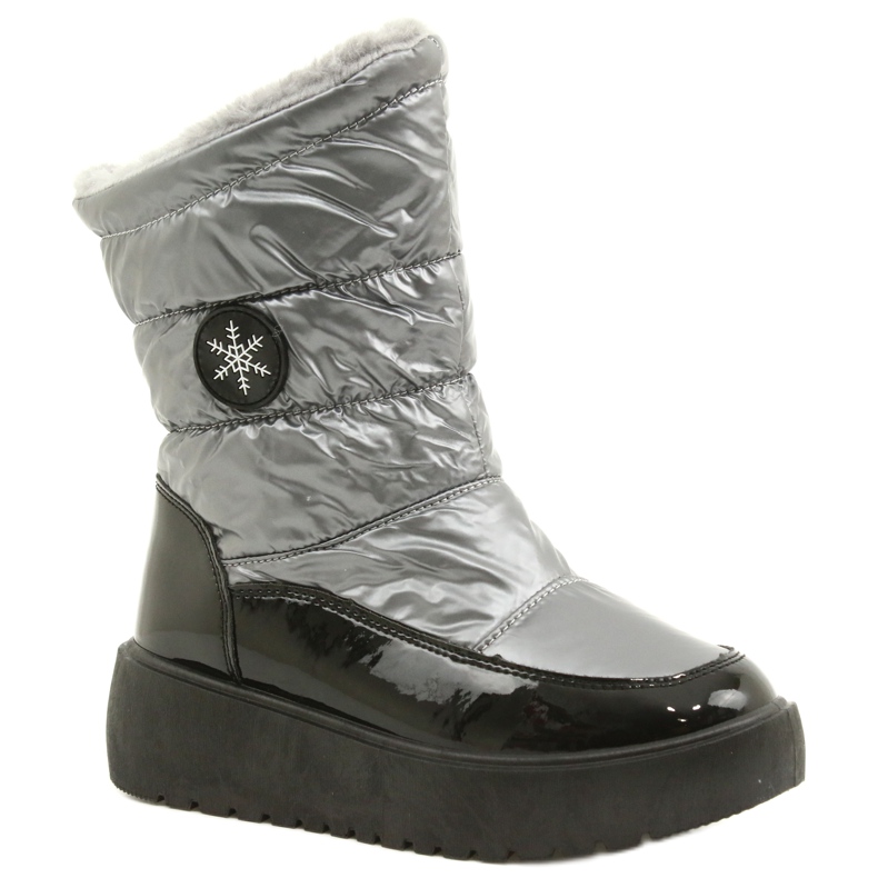Stivali da neve femminile Flakes Filippo DBT3404 Black and Silver nero 1