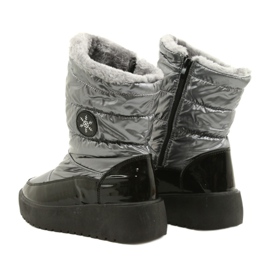 Stivali da neve femminile Flakes Filippo DBT3404 Black and Silver nero 3