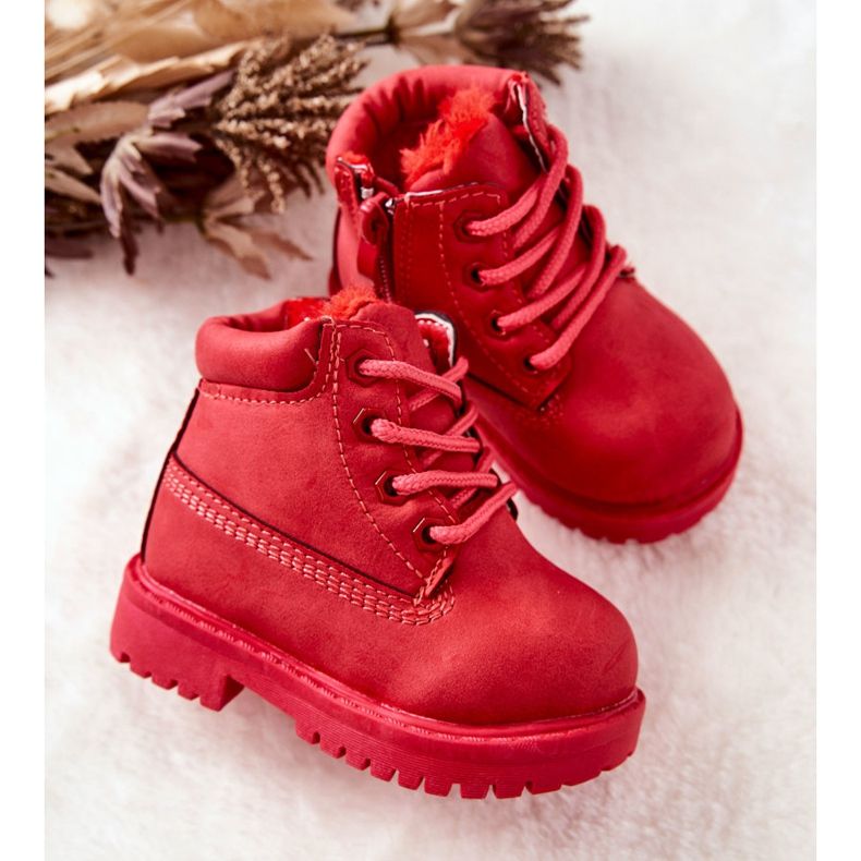FR1 Stivali Warm Trappers per bambini Red Dexter rosso 2