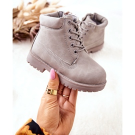 FR1 Stivali Trappers per bambini con cerniera Grey Dexter grigio grigio 2