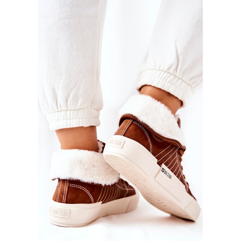 Sneakers da donna isolate Big Star II274152 Camel marrone 1