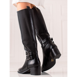 Laura Mode Stivali casual con tacco alto nero 1