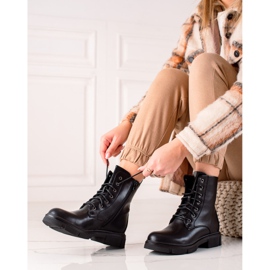 Ideal Shoes Cacciatori di operai classici nero 1