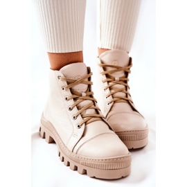 PF1 Stivali di pelle caldi Sneakers Madisson beige 1