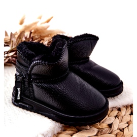 PA1 Stivali da neve per bambini Black Frosty nero 5