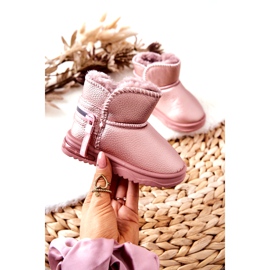 Stivali da neve rosa delle ragazze 3