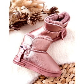 Stivali da neve rosa delle ragazze 5