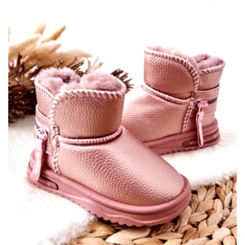 Stivali da neve rosa delle ragazze 6