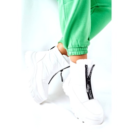 Vinceza Stivali Trappers da donna Bianco Echowen nero 2