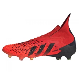 Scarpe da calcio Adidas Predator Freak + Fg M FY6238 arance e rossi 1