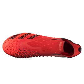 Scarpe da calcio Adidas Predator Freak + Fg M FY6238 arance e rossi 3
