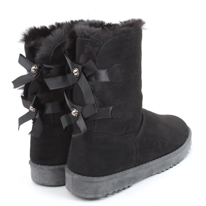 Doposci da donna con fiocchi Tosse Black nero 1