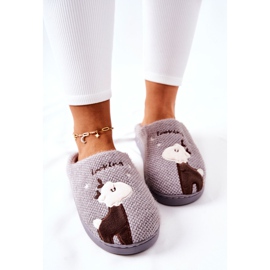 WJ1 Calde pantofole Renna Grey Jilly marrone grigio 1