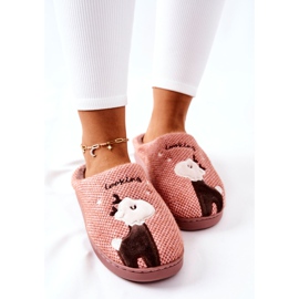 WJ1 Pantofole calde Renna Rosa scuro Jilly marrone 1