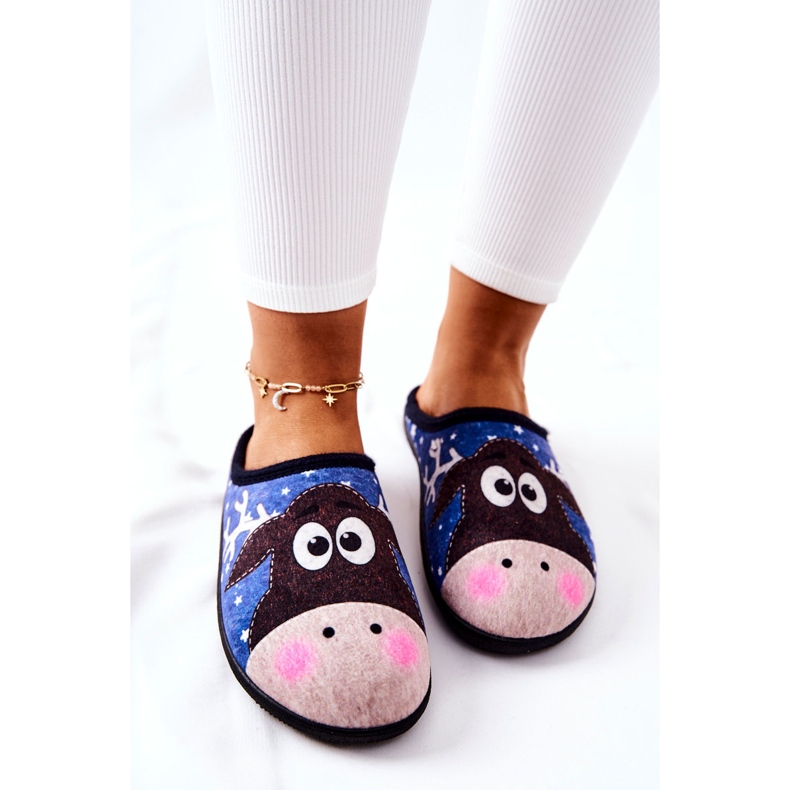 Calde pantofole Fantasia renne Blue Elodie 1