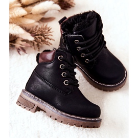 WT1 Stivali Trappers isolati neri per bambini Black Royals nero 2