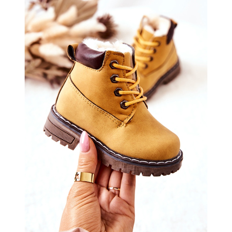 WT1 Stivali Warm Trappers per bambini Yellow Royals giallo 1