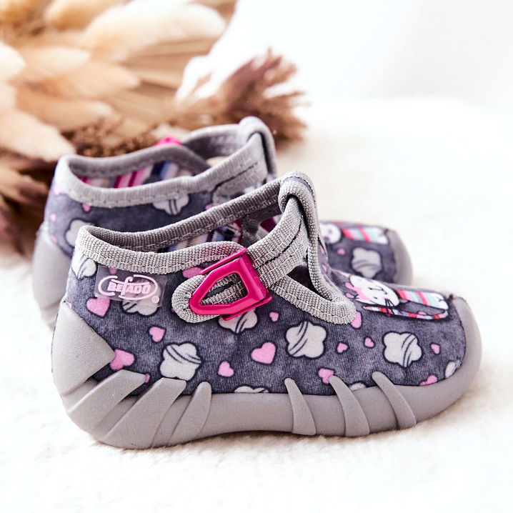 BEFADO S.A. Scarpe Pantofole Befado Kotki 110P326 Grigio 2