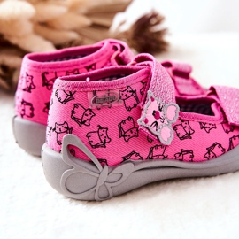 BEFADO S.A. Sandali Pantofole Befado Velcro Gatti 242P103 Rosa 2