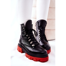 PF1 Stivali di pelle caldi Workers Black Kelley nero 1