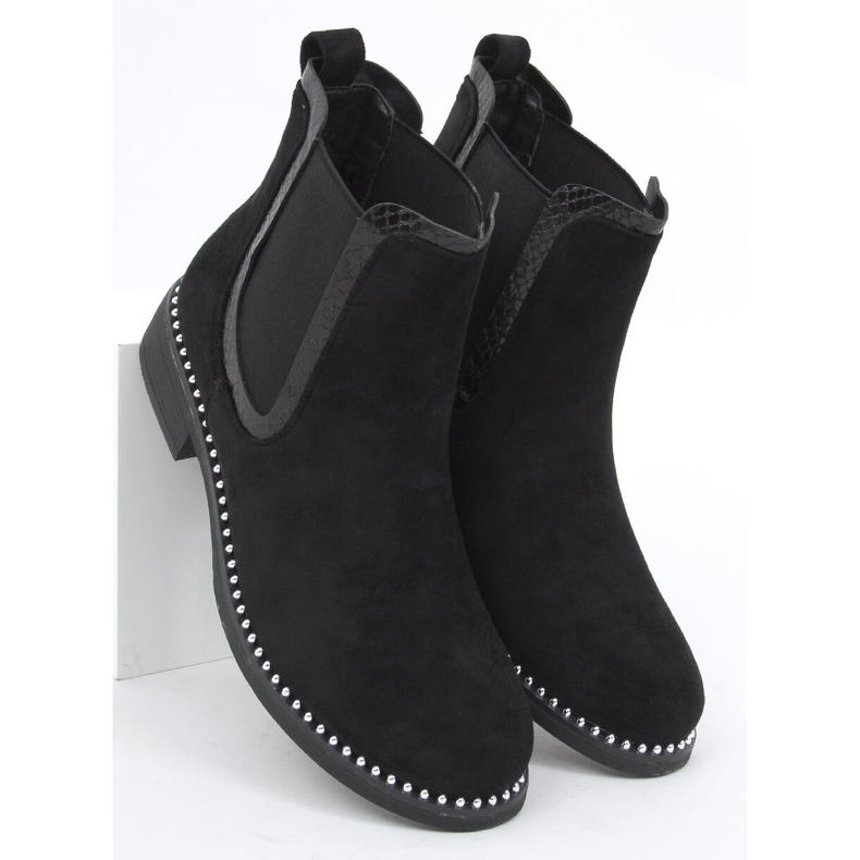 Ines Stivaletti Chelsea neri da donna nero 2