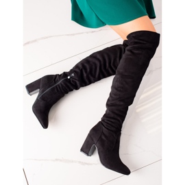 Super Me Stivali classici con tacco alto nero 1