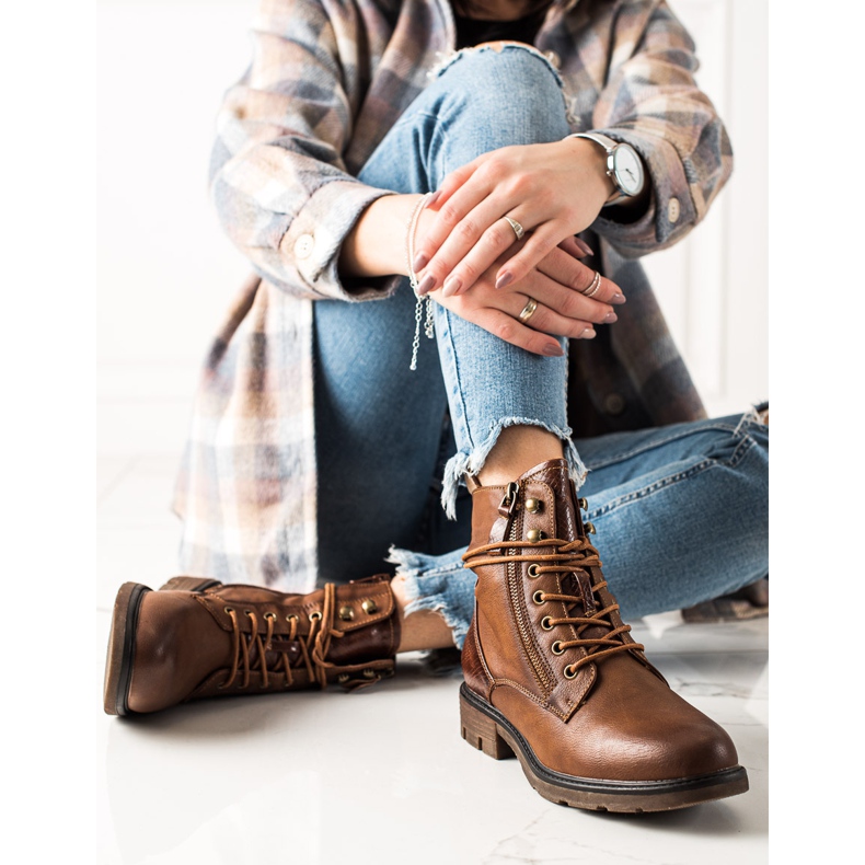 Evento Stivaletti marroni stringati casual marrone 1