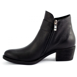 Olivier Stivali in pelle nera nero 1