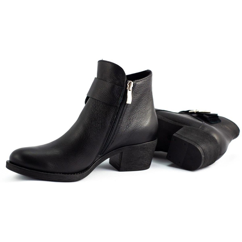 Olivier Stivali in pelle nera nero 3