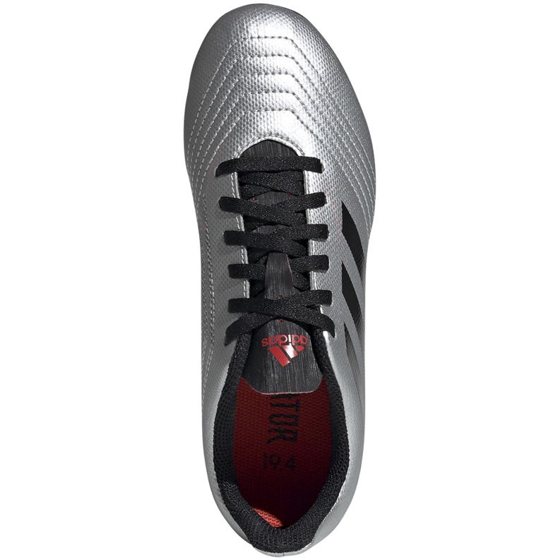 Scarpe da calcio Adidas Predator 19.4 FxG Jr G25822 argento 2