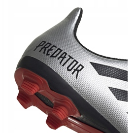 Scarpe da calcio Adidas Predator 19.4 FxG Jr G25822 argento 4