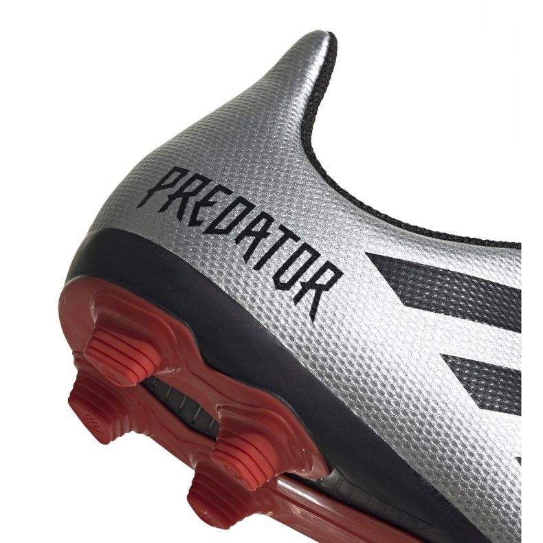 Scarpe da calcio Adidas Predator 19.4 FxG Jr G25822 d'argento 4
